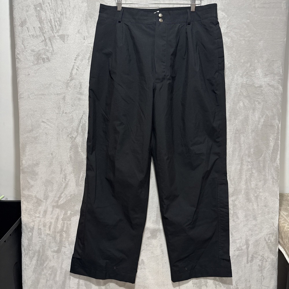 Zero Restriction ZR Gore-Tex Golf Rain Pants Mens XL Black Tour Slacks Gorpcore